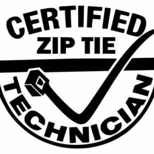 Certified Zip Tie Technician decal