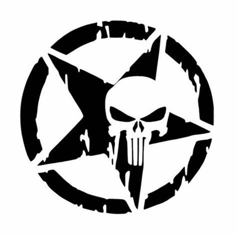 Distressed Punisher Decal