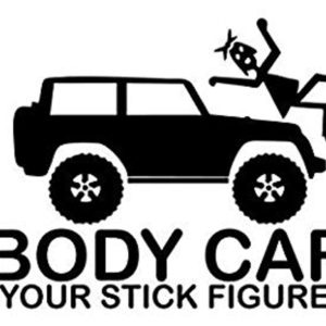 “Nobody cares about your stick figure family” decal